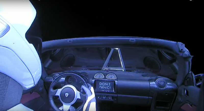 Illustration for article titled Elon Musk Actually Shot A Tesla Roadster Into Space